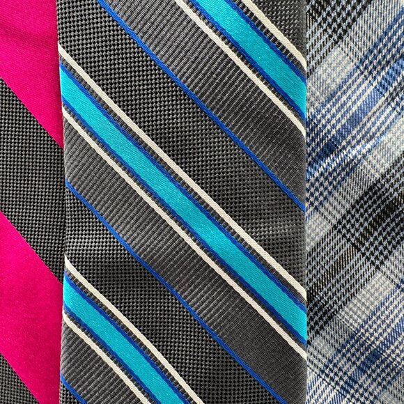 Ben Sherman 3 Modern Silk Tie Bundle – Regimental, Awing & Glen Check - Picture 6 of 7